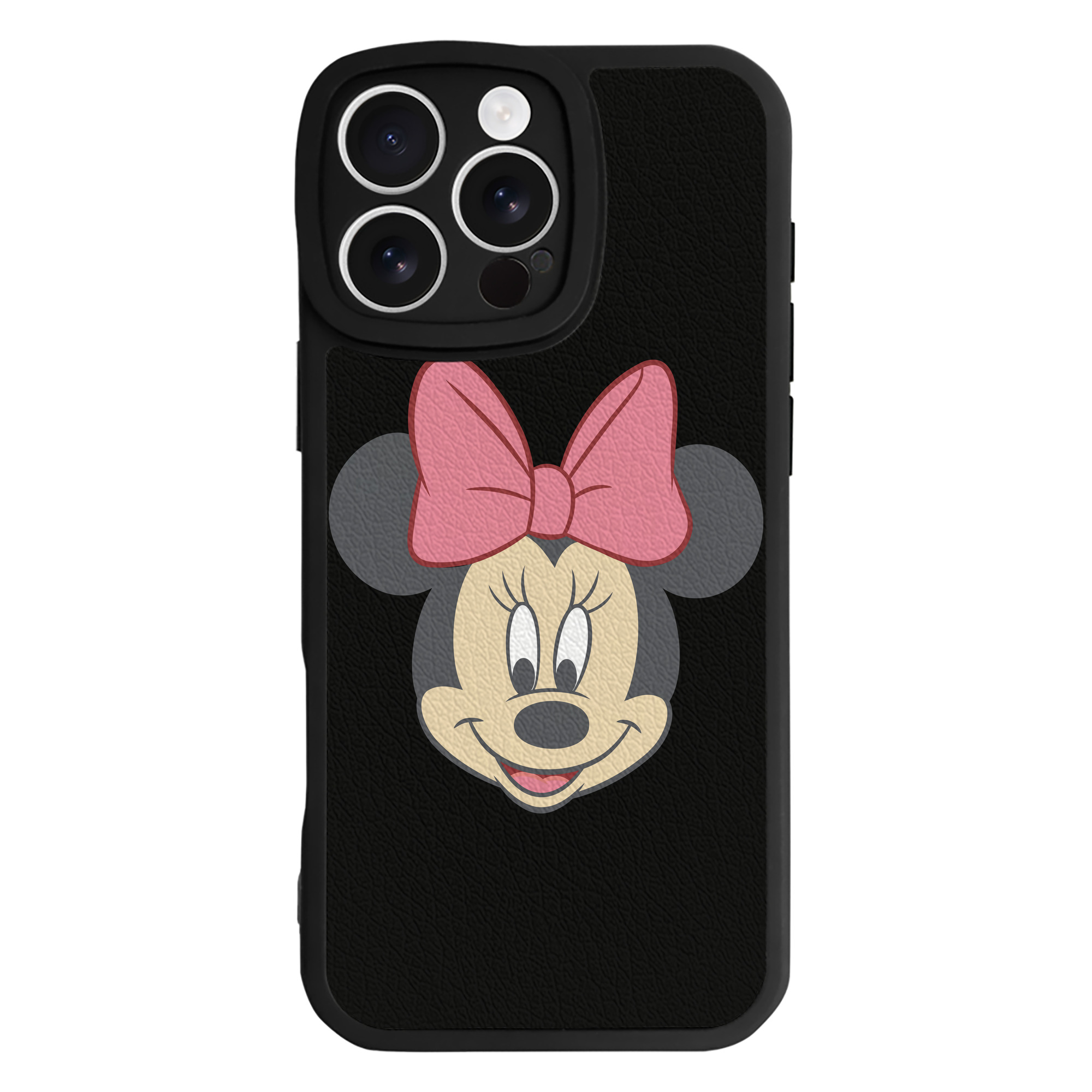 （画像用） ミッキーマウス Mickey Mouse 【iPhone 16シリーズ対応】シリコンスマホケース（レザー調） 材質：シリコン